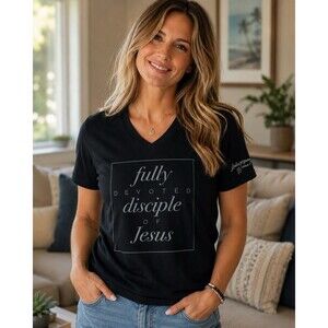 Fully Devoted To Jesus Christian Religious God Bible Lake Mary Church T-shirt